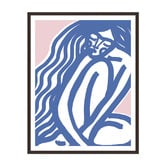 Printhouse Collective Blue Girl Framed Paper Print Wall Art
