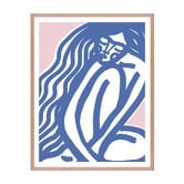 Printhouse Collective Blue Girl Framed Paper Print Wall Art