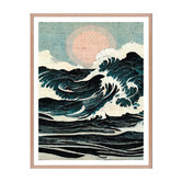 Printhouse Collective Influential Wave II Framed Paper Print Wall Art