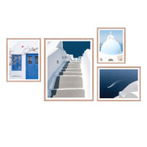 Printhouse Collective 4 Piece Blue Serenity Wall Art Set