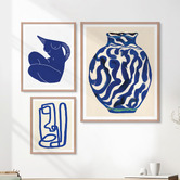 Printhouse Collective 3 Piece Mediterranean Flow Wall Art Set