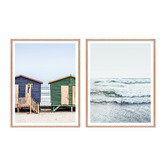 Printhouse Collective 2 Piece Blue Tides Wall Art Set