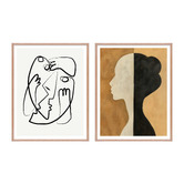 Printhouse Collective 2 Piece Minimal Reflection Wall Art Set