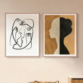 Printhouse Collective 2 Piece Minimal Reflection Wall Art Set