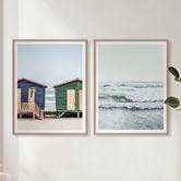Printhouse Collective 2 Piece Blue Tides Wall Art Set