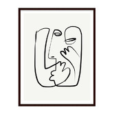 Printhouse Collective 3 Piece Face in Line Wall Art Set