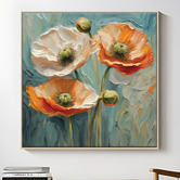 Printhouse Collective Citrus Poppies Canvas Wall Art