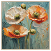 Printhouse Collective Citrus Poppies Canvas Wall Art