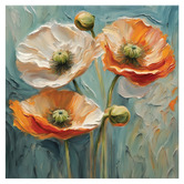Printhouse Collective Citrus Poppies Canvas Wall Art