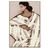 Printhouse Collective 3 Piece Ivory Muse Canvas Wall Art Set