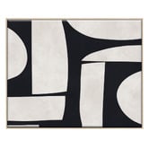 Printhouse Collective 3 Piece Geometric Echoes Canvas Wall Art Set