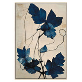Printhouse Collective 3 Piece Indigo Flora Canvas Wall Art Set