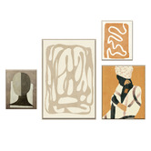Printhouse Collective 4 Piece Terra Motion Canvas Wall Art Set