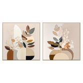 Printhouse Collective Organic Shapes Canvas Wall Art Diptych
