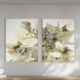 Printhouse Collective Verdant Blooms Canvas Wall Art Diptych