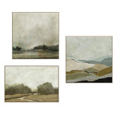 Printhouse Collective 3 Piece Distant Greens Canvas Wall Art Set