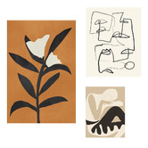 Printhouse Collective 3 Piece Earthen Gaze Canvas Wall Art Set
