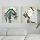 Printhouse Collective 2 Piece Fragmented Beauty Canvas Wall Art Set