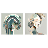 Printhouse Collective 2 Piece Fragmented Beauty Canvas Wall Art Set