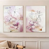 Printhouse Collective Blush Botanics Wall Art Diptych
