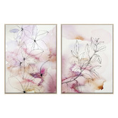 Printhouse Collective Blush Botanics Wall Art Diptych