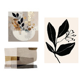 Printhouse Collective 3 Piece Neutral Harmony Canvas Wall Art Set