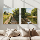 Printhouse Collective Summer Stroll Canvas Wall Art Diptych