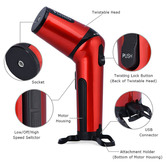 Time Treasure Home Red Cordless Multi-Functional Hand-Held Mixer