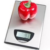 Time Treasure Home Silver 5kg Flat Stainless Steel Kitchen Scale