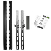 Time Treasure Home Black Double Arm Wall Mount TV Bracket
