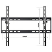 Time Treasure Home Black Double Arm Wall Mount TV Bracket