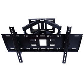Time Treasure Home Black Double Arm Swivel TV Bracket