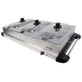 Time Treasure Home Silver &amp; Black Buffet Server