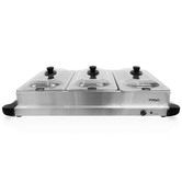 Time Treasure Home Silver &amp; Black Buffet Server