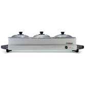 Time Treasure Home Silver &amp; Black Buffet Server