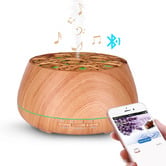 Time Treasure Home 400ml Ultrasonic Air Humidifier with Bluetooth Speaker