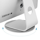 Time Treasure Home Rotating Aluminium Monitor Subbase Mat