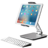 Time Treasure Home Silver Foldable Aluminium Mobile Phone &amp; Tablet Stand