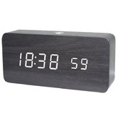 Time Treasure Home Rechargeable LED Digital Alarm Clock