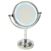 Time Treasure Home Silver LED Magnifying Makeup Mirror