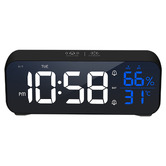 Time Treasure Home Portable Rechargeable&nbsp;Digital Alarm Clock