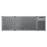 Time Treasure Home Grey Foldable&nbsp;Bluetooth&nbsp;Wireless Keyboard