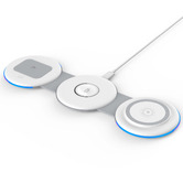 Time Treasure Home Light Grey 3-in-1 Folding Wireless Charging Pad