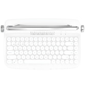 Time Treasure Home Retro Bluetooth Wireless Keyboard with Tablet Holder