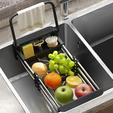 Time Treasure Home Stainless Steel Sink Drainer Basket