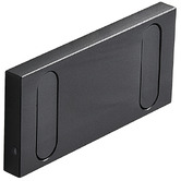 Time Treasure Home Hugo Black Aluminium Alloy 2 Robe Hook