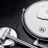 Time Treasure Home Penelope Round Stainless Steel Shaving Mirror