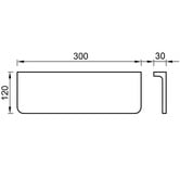 Time Treasure Home Wescott 300mm Aluminium Alloy Shower Shelf