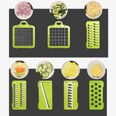 Time Treasure Home Multi-function Food Chopper &amp; Slicer Set