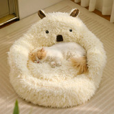 Time Treasure Home Alpaca Plush Pet Bed